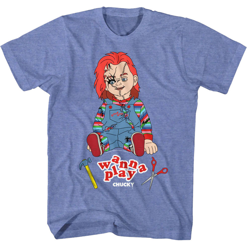 Chucky Wanna Play Childs Play Tshirt - Picture 1 of 4